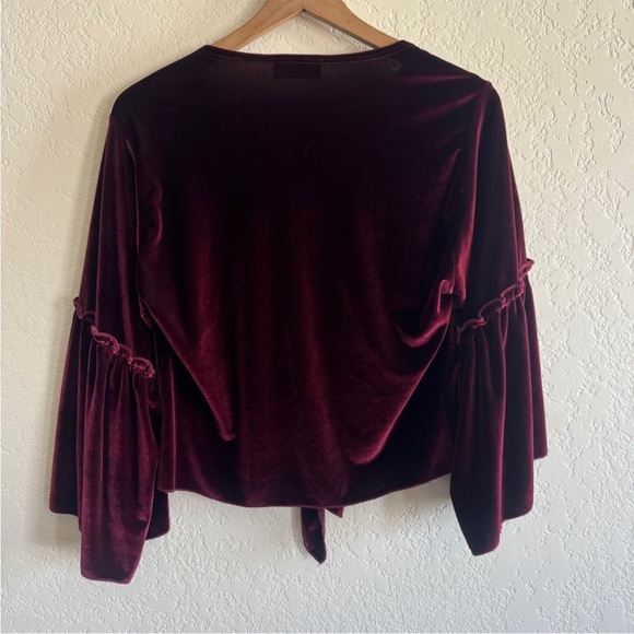 Lavender Field • Burgundy Velvet Top - Picture 4 of 5